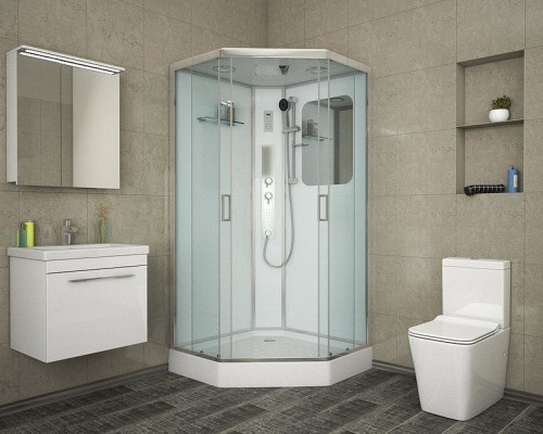 Душевая кабина Niagara Premium 90x90 NG-6001-01GD с гидромассажем