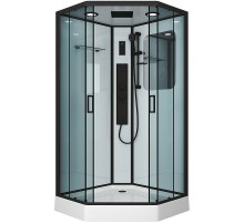 Душевая кабина Niagara Premium 100x100 NG-6902-01GD Black с гидромассажем