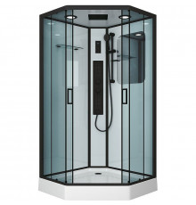 Душевая кабина Niagara Premium 100x100 NG-6902-01GD Black с гидромассажем