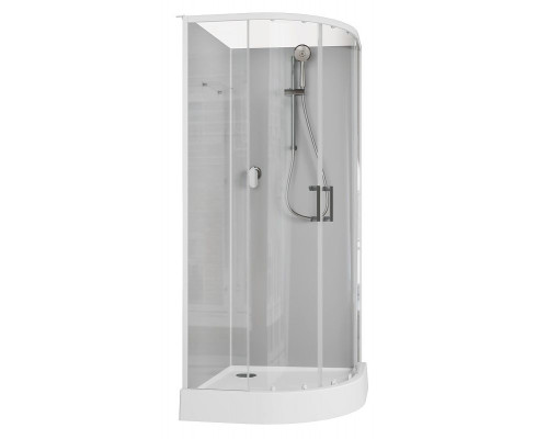 Душевая кабина Aquanet Passion EVO R White 90х90 267253 без гидромассажа