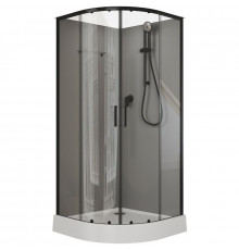 Душевая кабина Aquanet Passion EVO R Black 90х90 267257 без гидромассажа