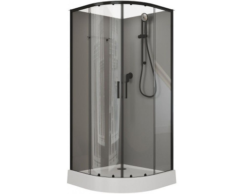 Душевая кабина Aquanet Passion EVO R Black 90х90 267257 без гидромассажа