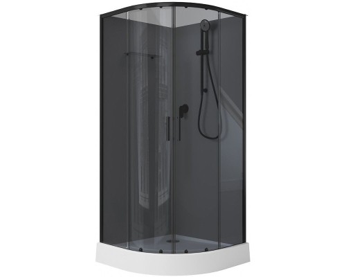 Душевая кабина Aquanet Passion EVO R Black 90х90 267259 без гидромассажа