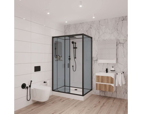 Душевая кабина Niagara Premium 120x80 NG-6912-01QL Black без гидромассажа