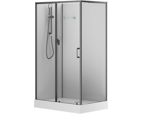 Душевая кабина Aquanet Passion EVO Black 120х80 L 282012 без гидромассажа