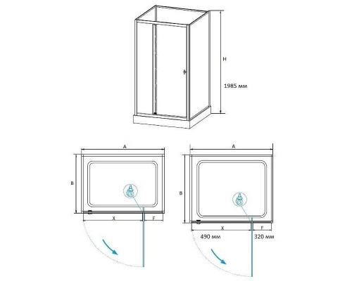 Душевая кабина RGW Andaman AN-207 100х90 411320790-95 без гидромассажа