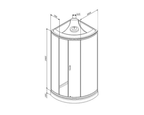 Душевая кабина AM.PM Gem 90х90 W90C-401-090BT без гидромассажа