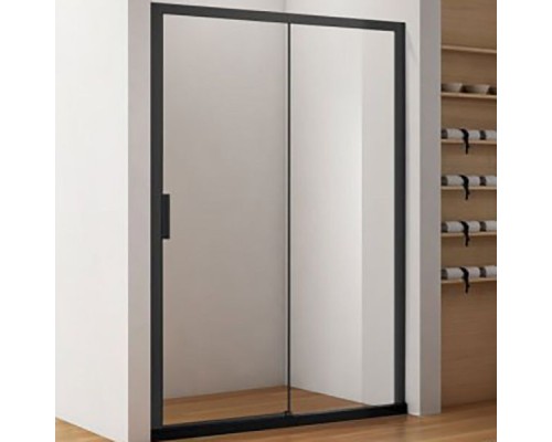 Душевая дверь Aquanet Pleasure AE60-N-120H200U-BT 120 225498 профиль Черный матовый стекло прозрачное