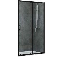 Душевая дверь Abber AG30170B 170x190 профиль Черный стекло прозрачное