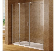 Душевая дверь Aquanet Cinetic AE12-N-120H190U-CT + AE12-F-90H190U-CT 210 254244 профиль Хром стекло прозрачное