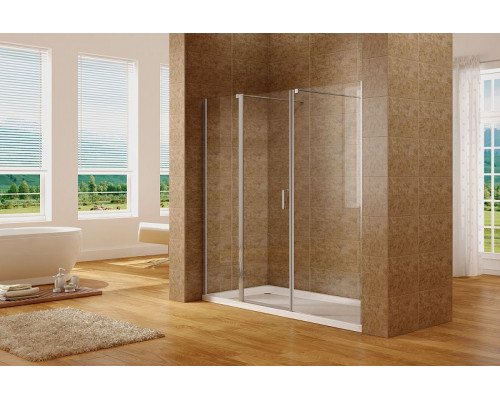 Душевая дверь Aquanet Cinetic AE12-N-120H190U-CT + AE12-F-90H190U-CT 210 254244 профиль Хром стекло прозрачное