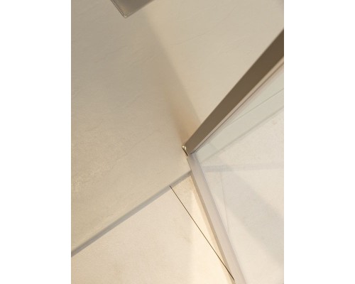 Душевая дверь Allen Brau Priority 100 3.31005.BA профиль Серебро брашированное стекло прозрачное