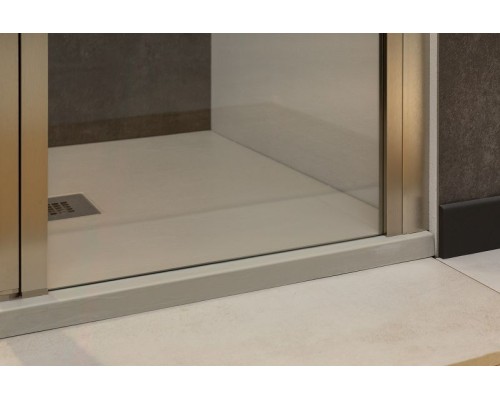 Душевая дверь Allen Brau Priority 120 3.31008.BA профиль Серебро брашированное стекло прозрачное