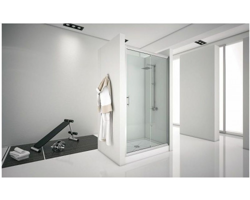 Душевая дверь Aquanet Alfa NAA6121 130 273610 профиль Хром стекло прозрачное