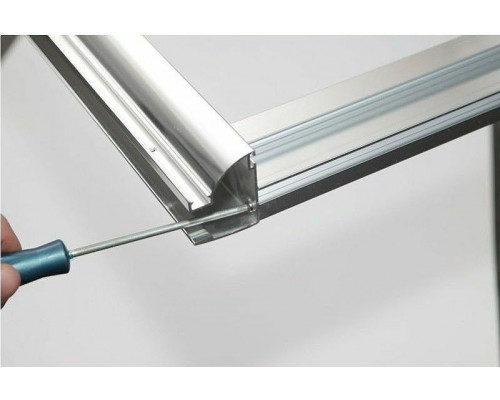 Душевая дверь Aquanet Alfa NAA6121 130 273610 профиль Хром стекло прозрачное