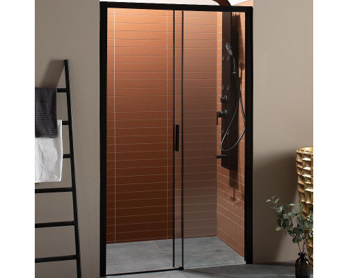 Душевая дверь Aquanet Pleasure AE60-N-160H200U-BT 160 273600 профиль Черный матовый стекло прозрачное