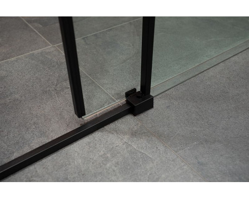 Душевая дверь Aquanet Pleasure AE60-N-160H200U-BT 160 273600 профиль Черный матовый стекло прозрачное