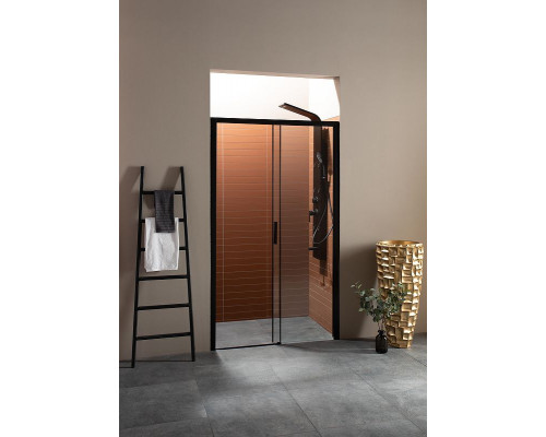 Душевая дверь Aquanet Pleasure AE60-N-160H200U-BT 160 273600 профиль Черный матовый стекло прозрачное