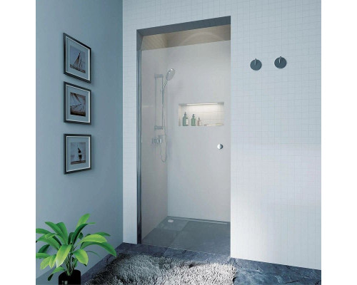 Душевая дверь Koller Pool Waterfall Line 80 QP10 профиль Хром стекло прозрачное