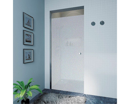 Душевая дверь Koller Pool Waterfall Line 80 QP10 профиль Хром стекло рифленое