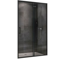 Душевая дверь Abber Schwarzer Diamant 100 AG30100B5 профиль Черный стекло прозрачное