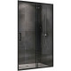 Душевая дверь Abber Schwarzer Diamant 100 AG30100B5 профиль Черный стекло прозрачное