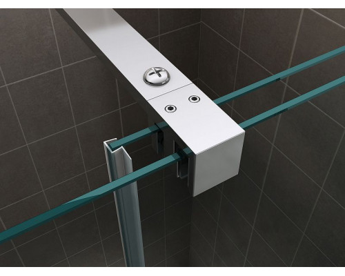 Душевая дверь Abber Komfort 120 AG90120 профиль Хром стекло прозрачное