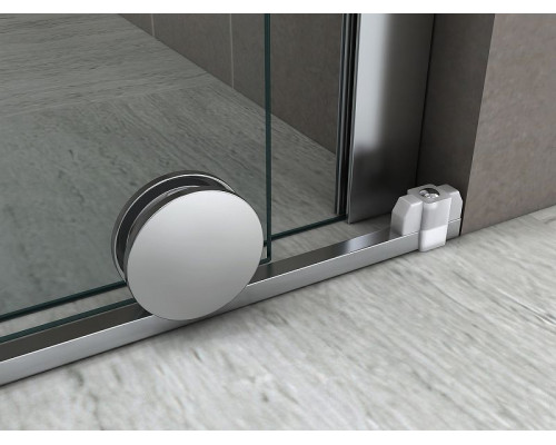 Душевая дверь Abber Komfort 120 AG90120 профиль Хром стекло прозрачное