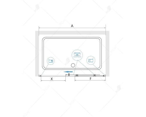 Душевая дверь RGW Classic CL-14B 110 32091411-14 профиль Черный стекло прозрачное