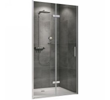 Душевая дверь Abber Zart 70 AG08070P профиль Хром стекло прозрачное