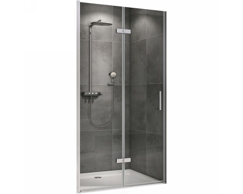 Душевая дверь Abber Zart 70 AG08070P профиль Хром стекло прозрачное