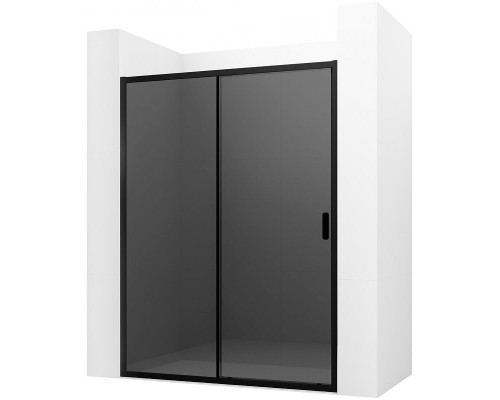 Душевая дверь Ambassador Forsa 100 17022216ABB профиль Черный стекло тонированное