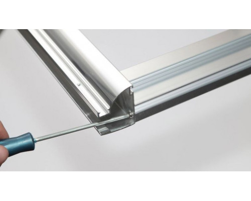 Душевая дверь Aquanet Alfa NAA6121 120 168420 профиль Хром стекло прозрачное