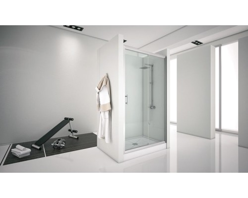 Душевая дверь Aquanet Alfa NAA6121 150 168422 профиль Хром стекло прозрачное