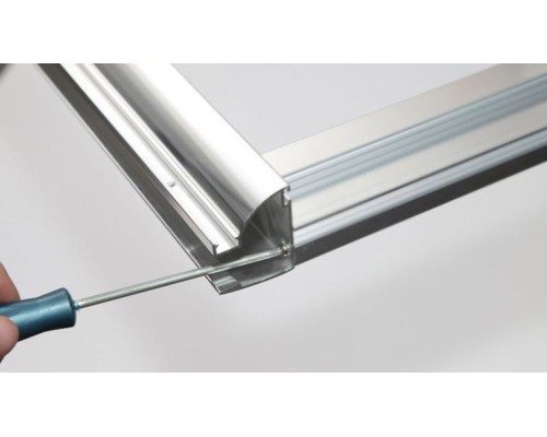 Душевая дверь Aquanet Alfa NAA6121 150 168422 профиль Хром стекло прозрачное