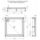 Акриловый поддон для душа Aquanet GL180 100x100 265562 Белый