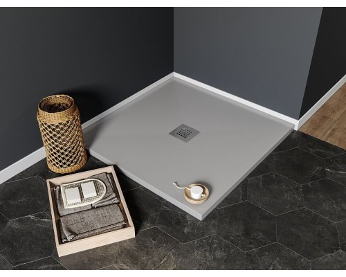 Душевой поддон из искусственного камня Aquanet Pleasure 90x90 258874 Серый