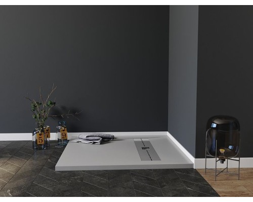 Душевой поддон из искусственного камня Aquanet Delight 90x90 258882 Серый