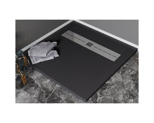 Душевой поддон из искусственного камня Aquanet Delight 90x90 258896 Черный