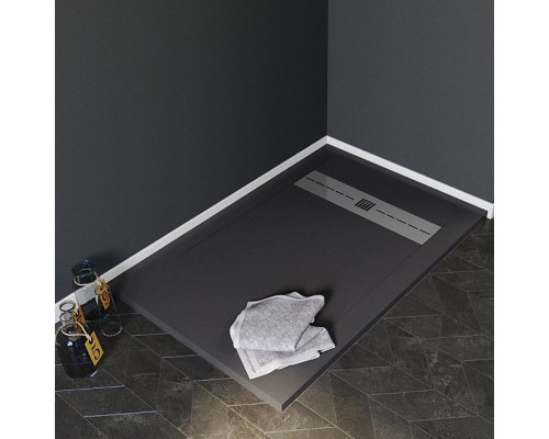 Душевой поддон из искусственного камня Aquanet Delight 120x90 260112 Черный