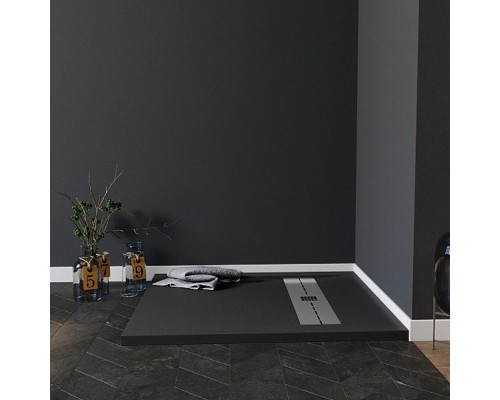Душевой поддон из искусственного камня Aquanet Delight 120x90 260112 Черный
