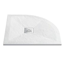 Душевой поддон из искусственного камня Vincea 90x90 VST-4SQ9090W+Vsph-D132 Белый матовый