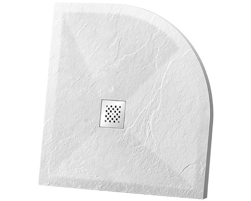 Душевой поддон из искусственного камня Vincea 90x90 VST-4SQ9090W+Vsph-D132 Белый матовый