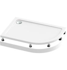 Акриловый поддон для душа Bas Раунд 120х80 L ПН00069 Белый