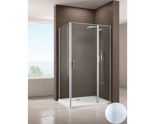 Душевая стенка Allen Brau Priority 100 3.31020.BA профиль Серебро брашированное стекло прозрачное