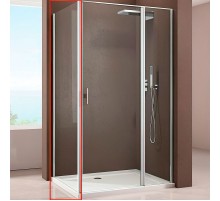 Душевая стенка Allen Brau Priority 100 3.31020.BA профиль Серебро брашированное стекло прозрачное