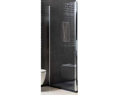 Душевая стенка Allen Brau Priority 80 3.31013.00 профиль Хром стекло прозрачное