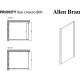 Душевая стенка Allen Brau Priority 80 3.31013.00 профиль Хром стекло прозрачное