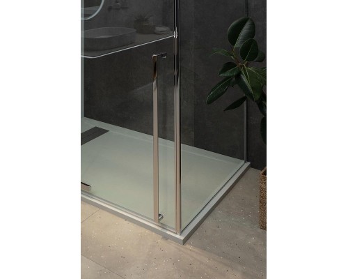 Душевая стенка Allen Brau Priority 90 3.31016.00 профиль Хром стекло прозрачное