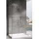 Душевая стенка Abber Zart 90x195 S91 профиль Хром стекло прозрачное